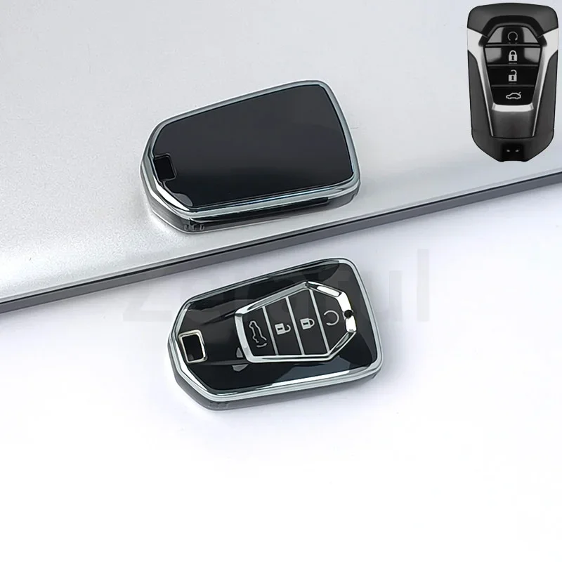 Auto for Isuzu MU-X X Series X-Terrain DMAX D-Max Pickup Truck Car Key Case Cover TPU Remote Control Shell Fob Keyless Protector