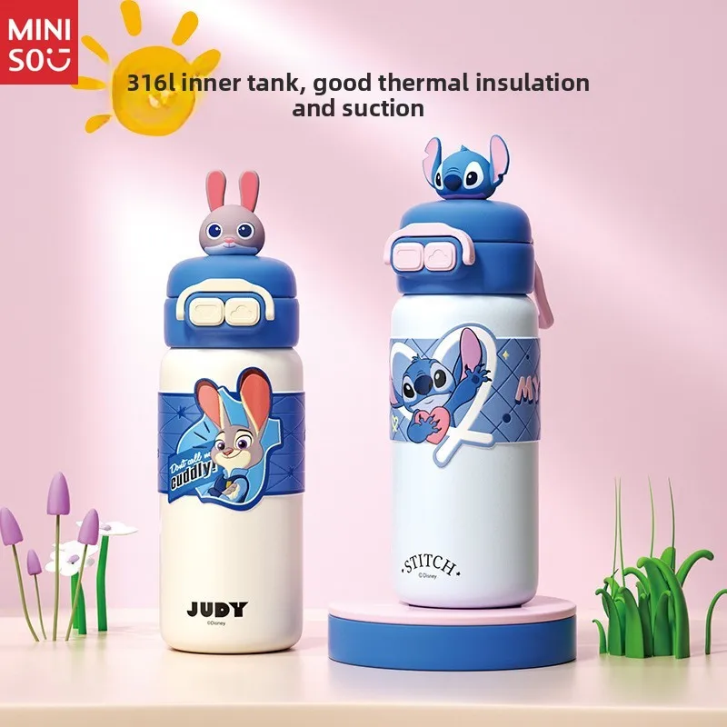 

Детская изолированная чашка со стежком 2025 года, нержавеющая сталь 316, двойная соломинка для питья, прямая бутылка для воды школьного использования для учащихся начальной школы