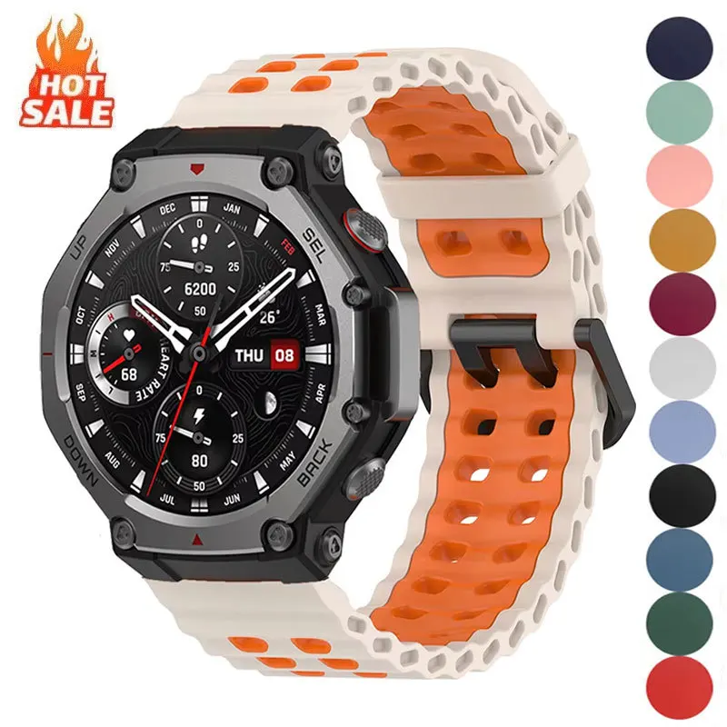 �y�Z�[�����zHuami Amazfit T-Rex 3 2 1 T-Rex 3Pro 44mm 48mm T-Rex Ultra�p�ʋC���V���R���o���h �J���t���X�g���b�v �X�|�[�c�E�H�b�`�o���h �x���g