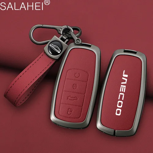 Imagen 1 del producto Para Chery Jaecoo J7 J8 7 Tiggo 8plus 8 5 Plus 7pro Max Omoda 5 C5 Arrizo Funda de cuero para llave de coche carcasa protectora