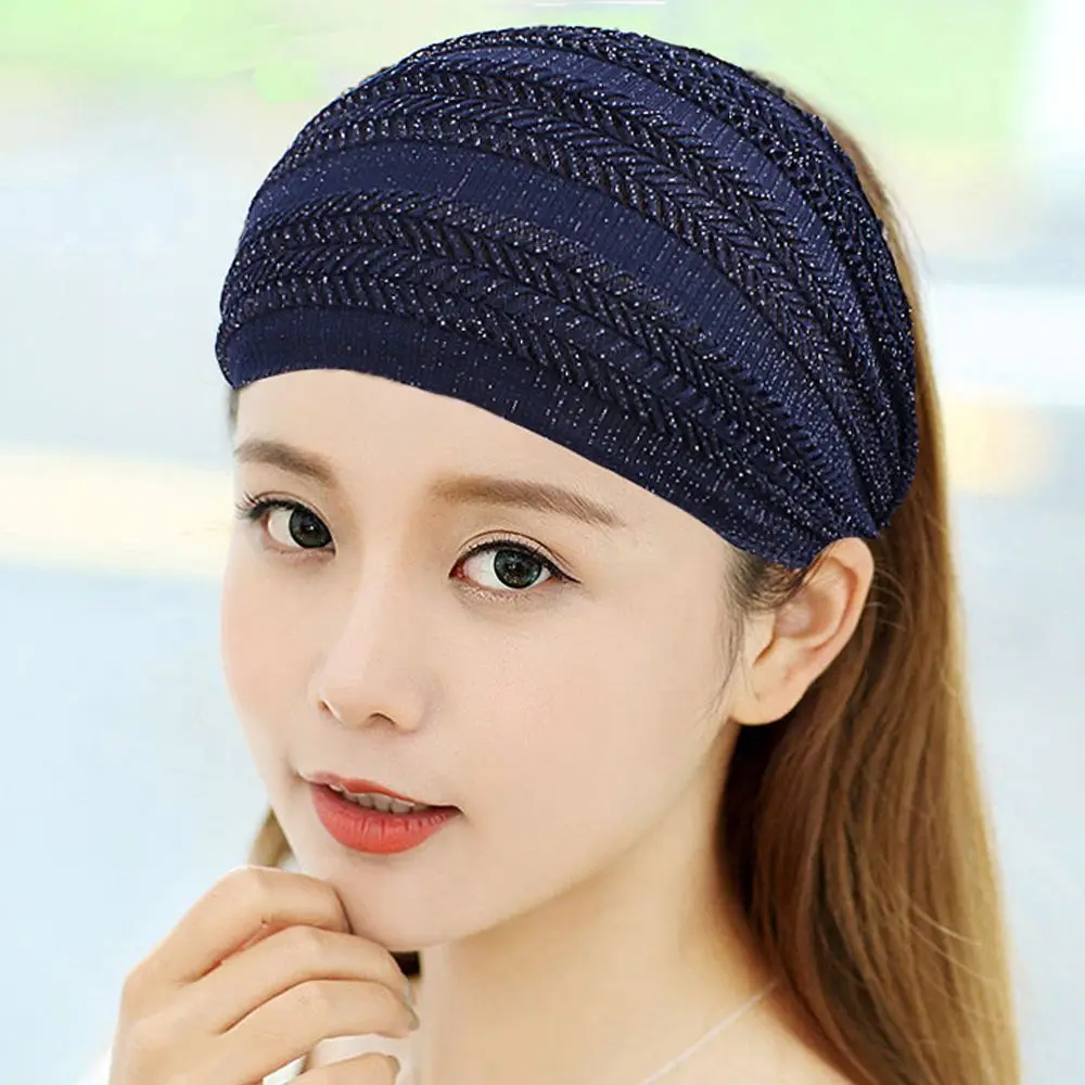 Simple Vintage Wide Edge Headband Retro Summer Mesh Korean Style Hair Band Headdress Headwear Female Hair Hoop