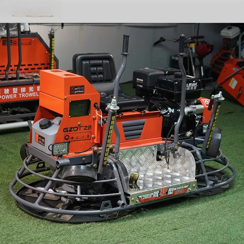 Factory Customized Fuel Engine Double Blades 1000mm Ride on Power Trowel Machine