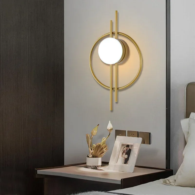 Candelabro de pared LED moderno para sala de estar, comedor, dormitorio, mesita de noche, Fondo de TV, pasillo, decoración del hogar, accesorio de iluminación Lustre