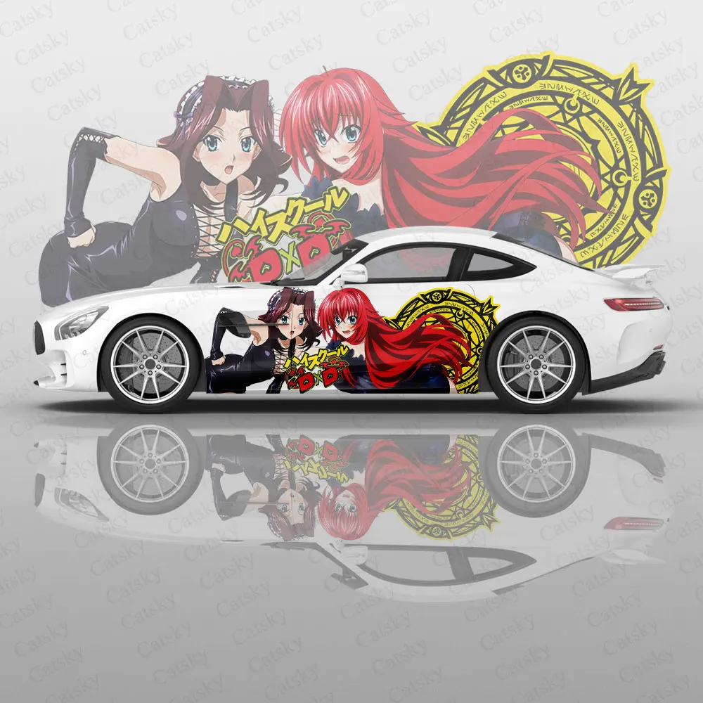 

High School DXD anime Car stickers ita car tuning racing vinyl decal wrap side graphics car door sticker side decal sticker