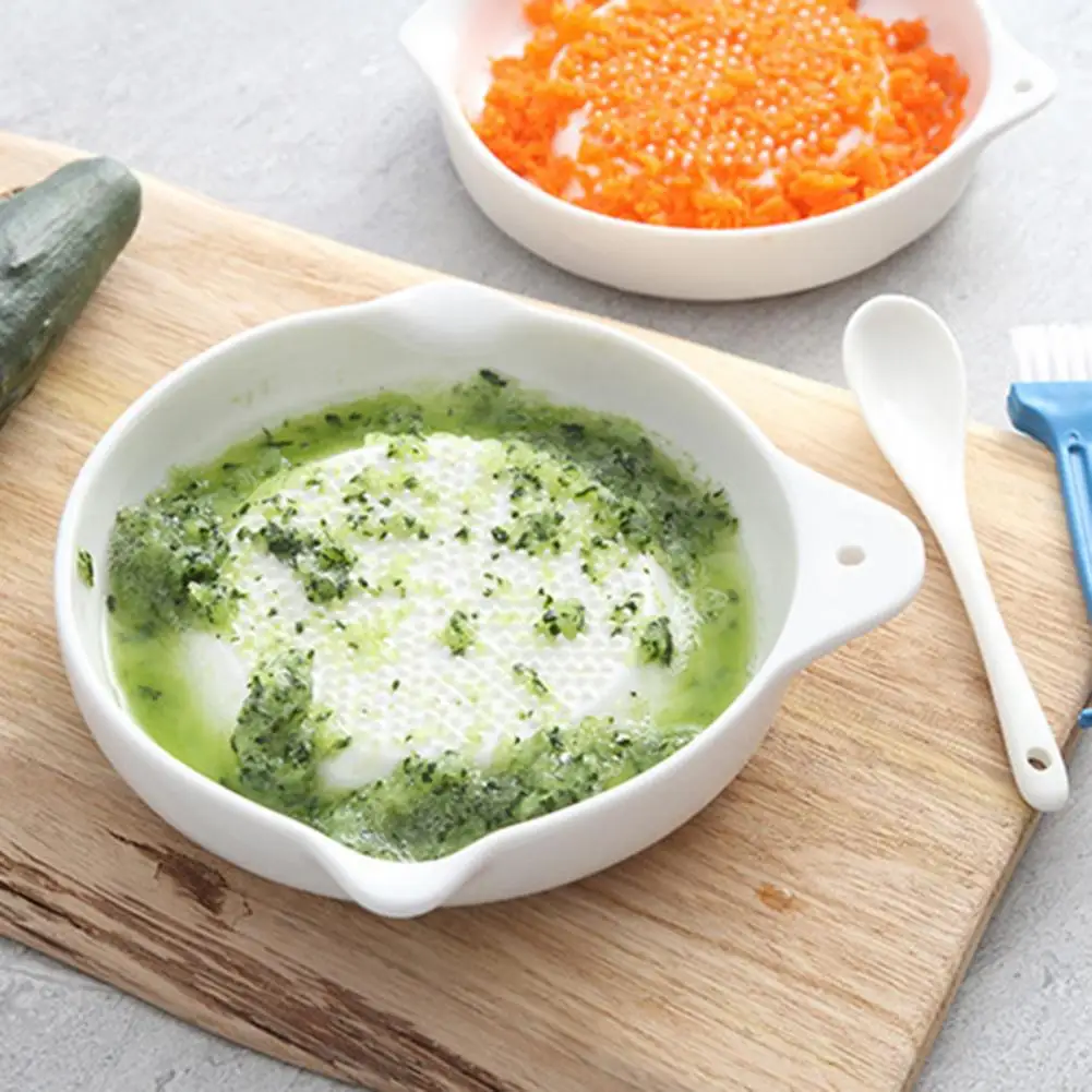 Kitchen Grinding Plate Ceramic Food Grinding Disc Ceramic Grater Plate for Ginger Garlic Wasabi Fruit Vegetable for Infant