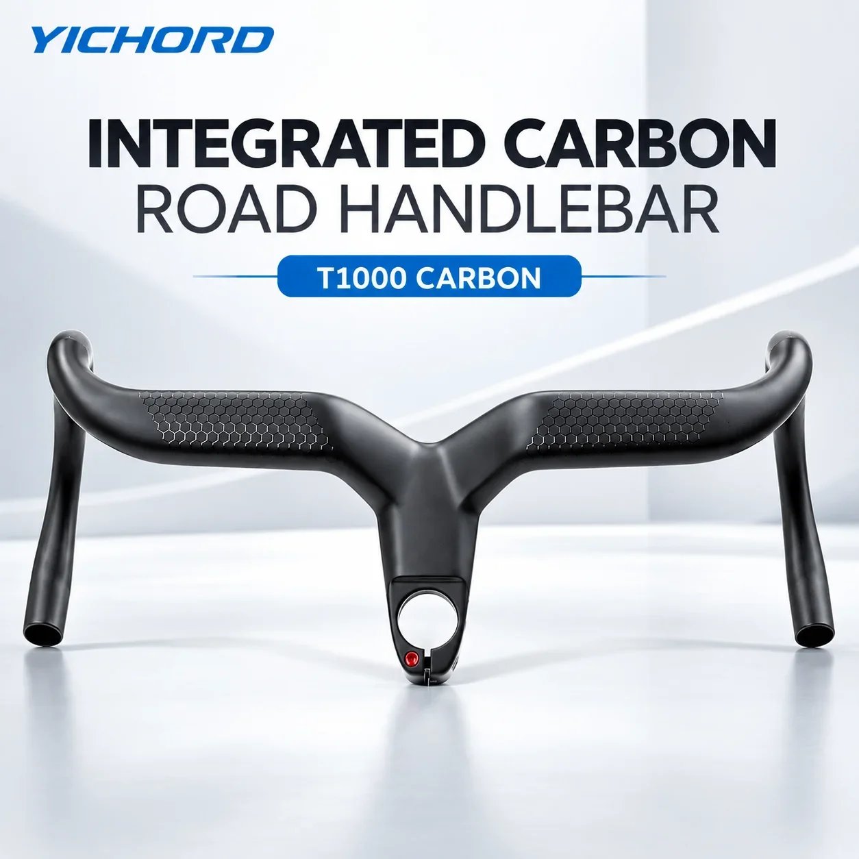 YICHORD 25mm erhöhter Carbonfaser-Integrierter Rennradlenker mit interner Kabelführung, 31,8mm Klemmung für OD1/OD2 DI2