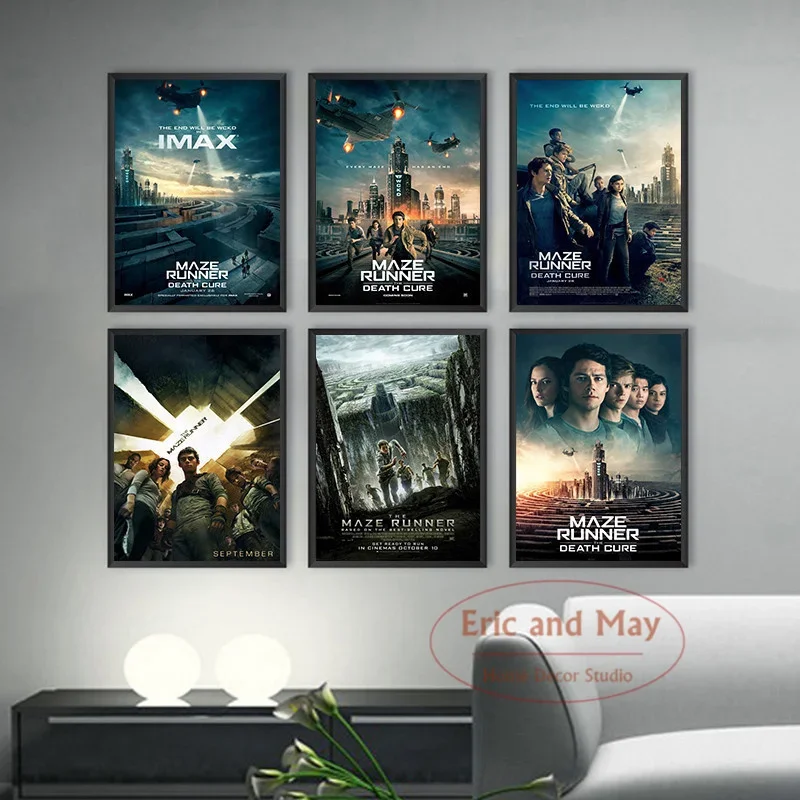The Maze Runner Movie Vintage Art Print Canvas Poster Ideal for Living Room Decoration Enhances Home Wall Aesthetics