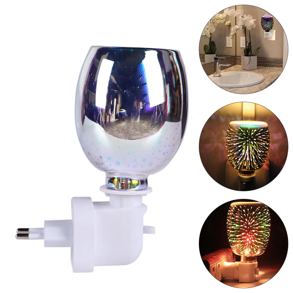 

Aromatherapy Melting Wax Lamp Heater Fragrance Warmer Indoor 3d Glass Electric