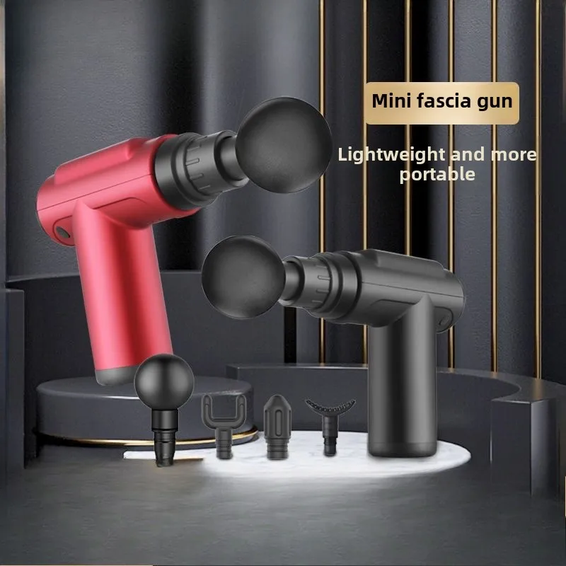 Mini Fascia Gun Muscle Massager Mini Neck Mask Gun for Girls High Frequency Vibration Electric Mini Relaxing Muscle Mask