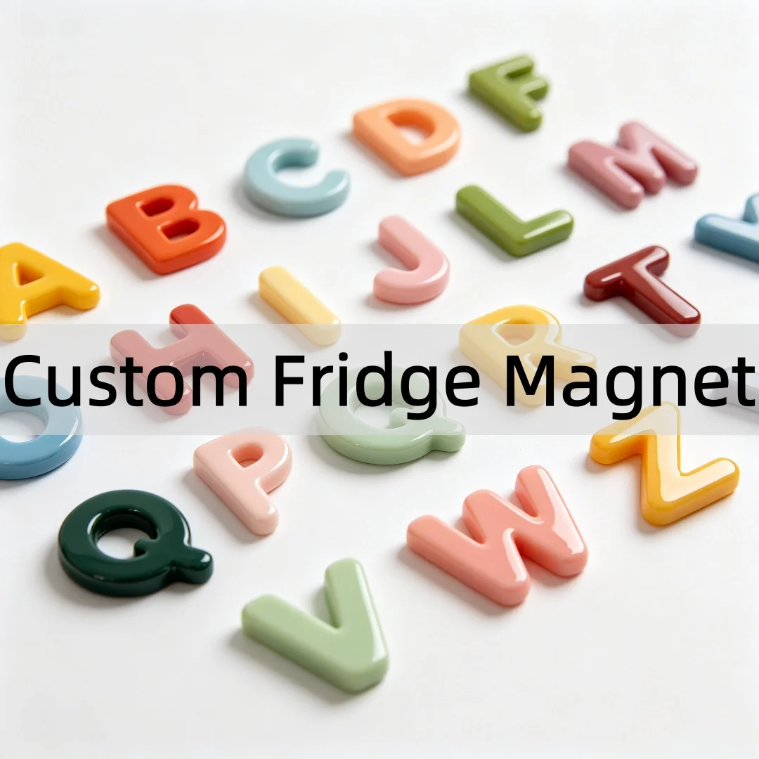 No MOQ Custom Alphabet Fridge Magnet 3D DIY Letter Refrigerator Sticker for Home Decor & Personalized Souvenir