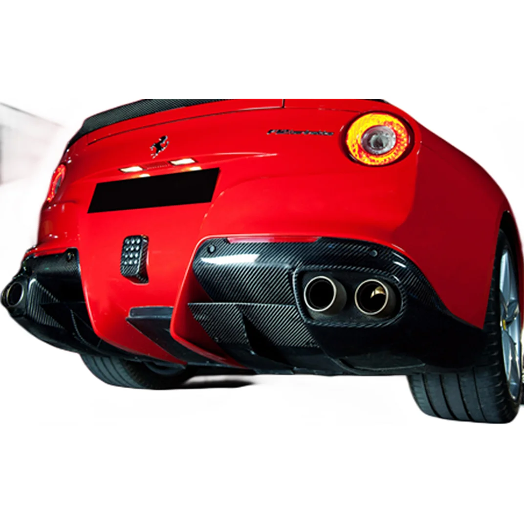 Revozport Style Carbon Fiber Rear Diffuser For Ferrari F12 Berlinetta 2013-2015