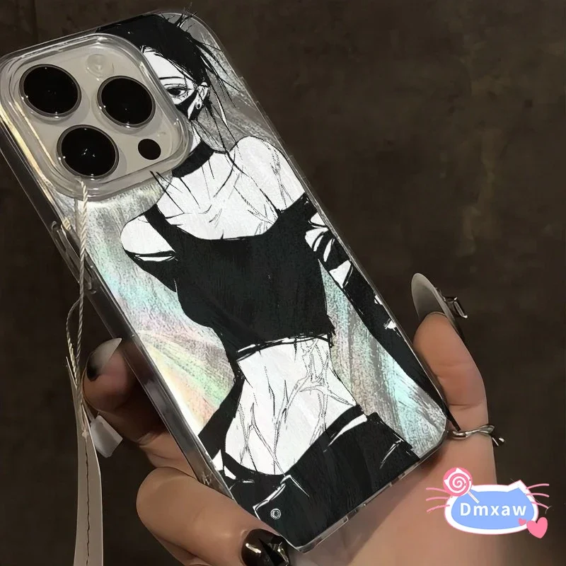 For Huawei Honor 200 100 90 80 Pro Nova Y70 Plus 12 Ultra 11 10 9 8 Pro SE Phone Case Cool Girl Camlet Laser Anime Cover