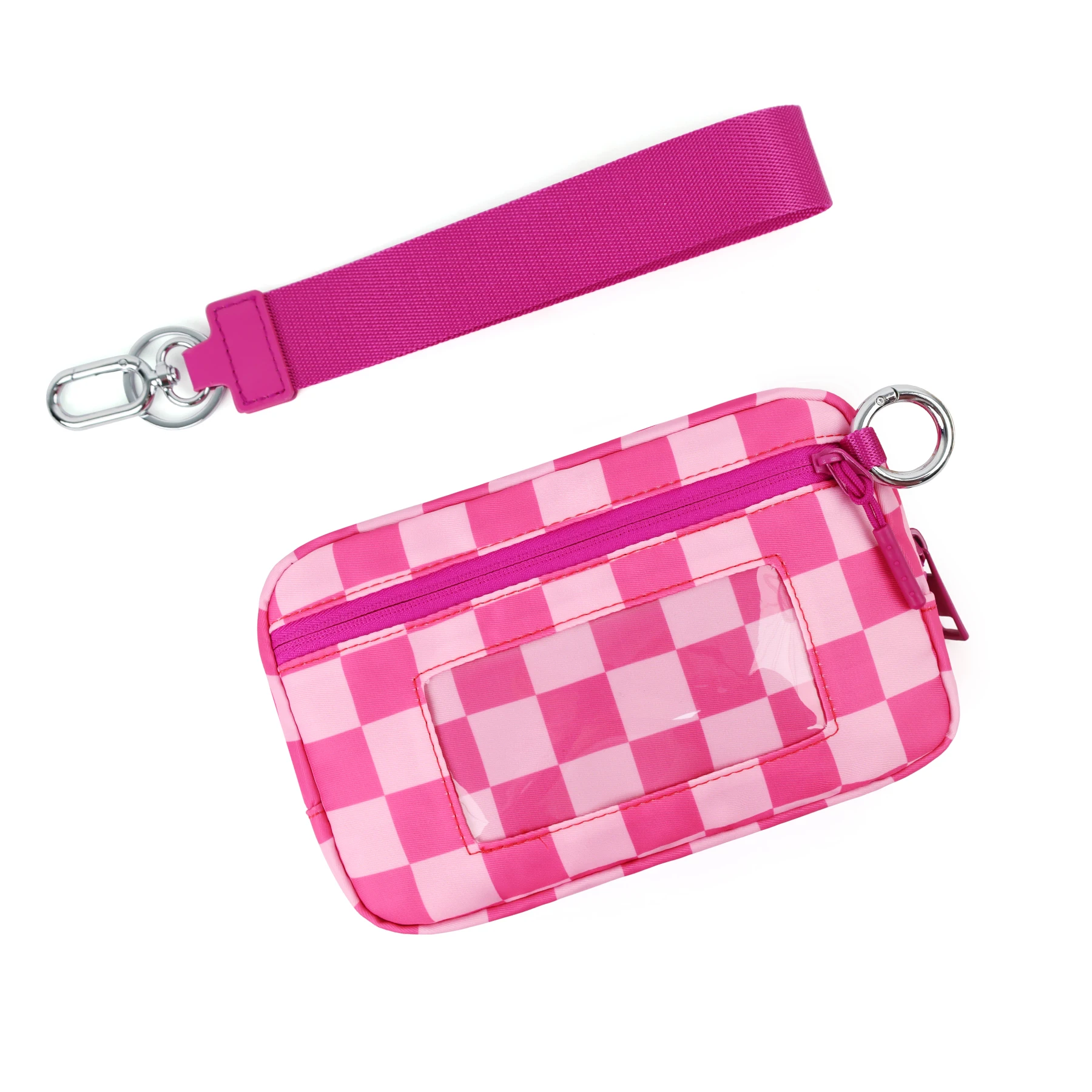 DOYOGI Handgelenktaschen für Damen, gesteppte Nylon-Geldbörse mit 3 Reißverschlüssen, Reise-Kreditkartenetui, Handy-Organizer, Münzgeldbörse – Detail 3