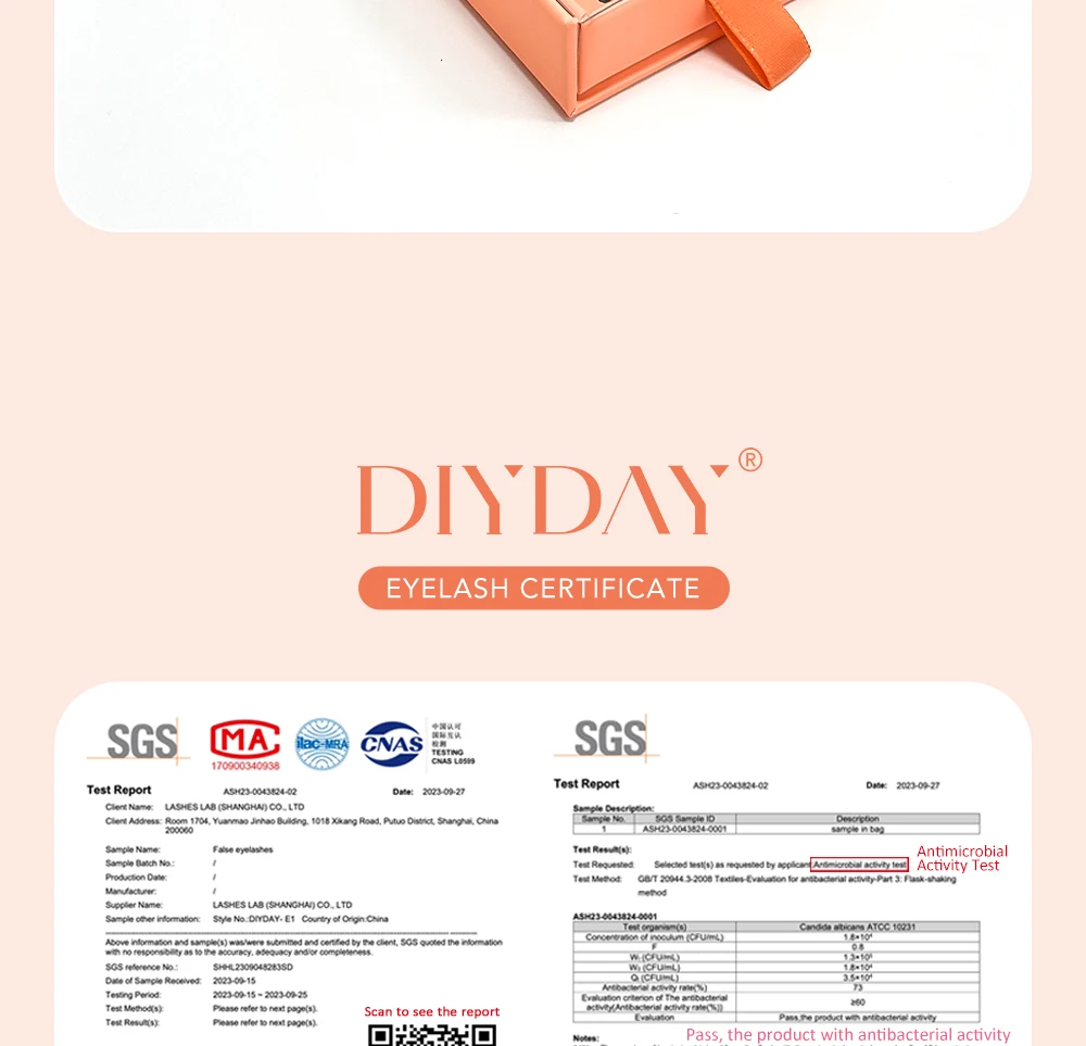 DIYDAY Narrow Comic False Mink Eyelash Extension