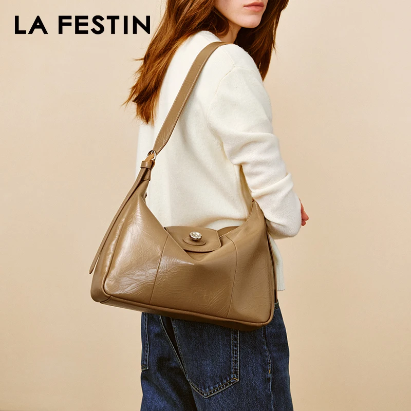 LA FESTIN Original Brand Women\'s bag Large Capacity Bag Fashion Shoulder Bag Luxury Bags 2024 Casual Tote Popular Crossbody Bag