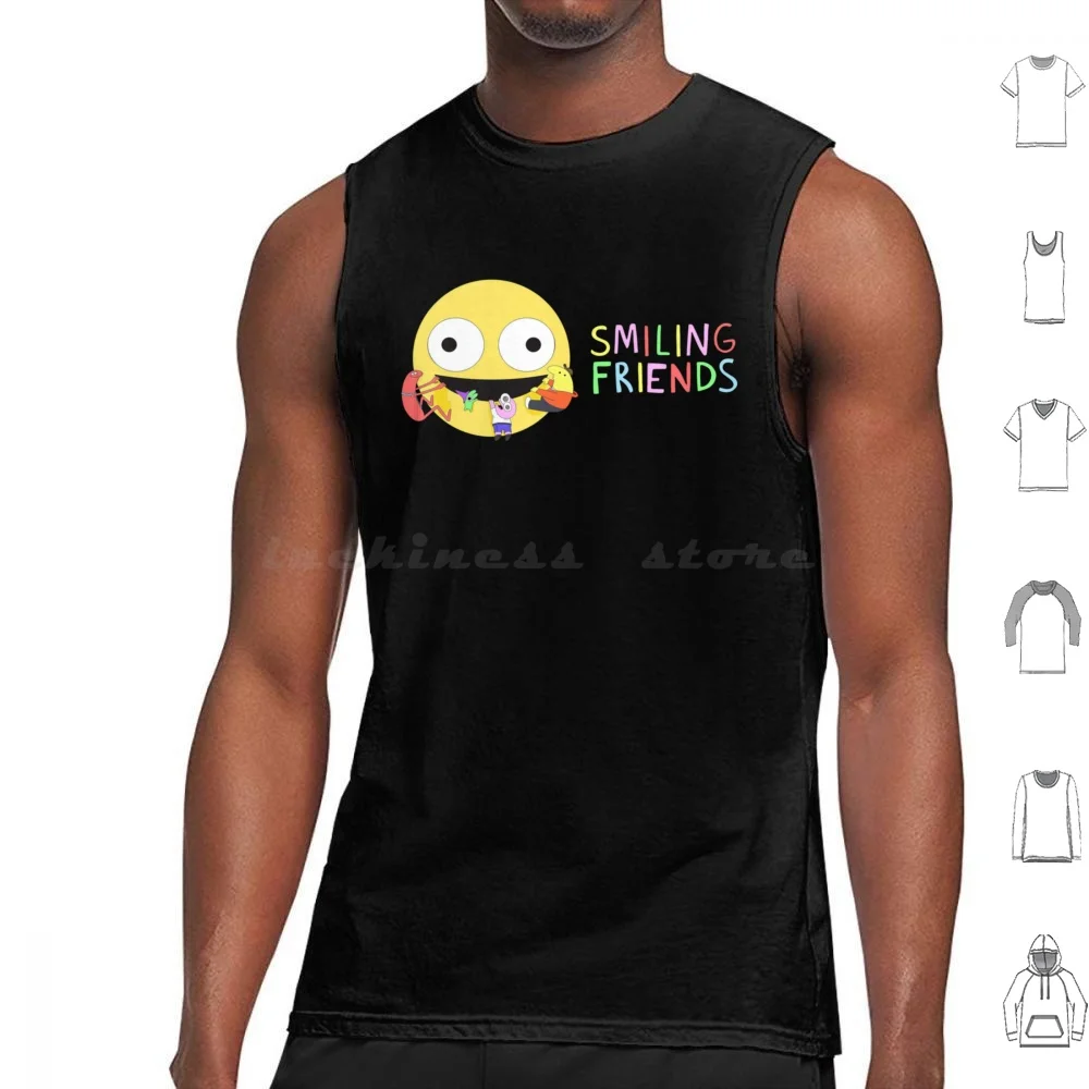 Copy Of Gleb Smiling Friends Tank Tops Vest Sleeveless Smiling Friends Gleb Psychicpebbles Oneyplays Charlie Sleepycabin Pim