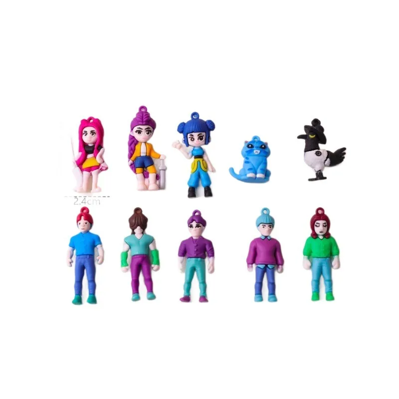 Anime Monster Hunt Blind Box Series Figurka Tygrys Statuetka Zabawka Dekoracja Statuetka Dekoracja Halloweenowa Lalka Prezent Zabawka do Jaskini