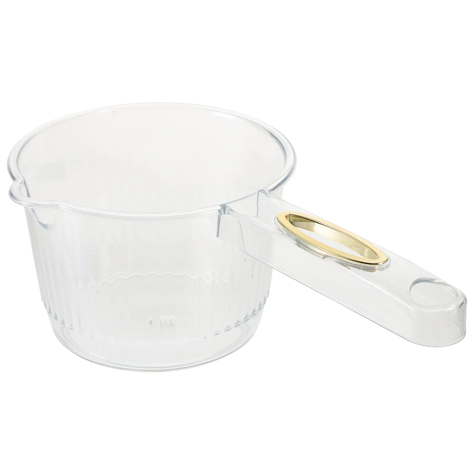 

Water Ladle Plastic Kitchen Bath Shower Scoop White Ergonomic Handle Deep Scoop Vegetable Fruit Washing Home Hotel Restaurant