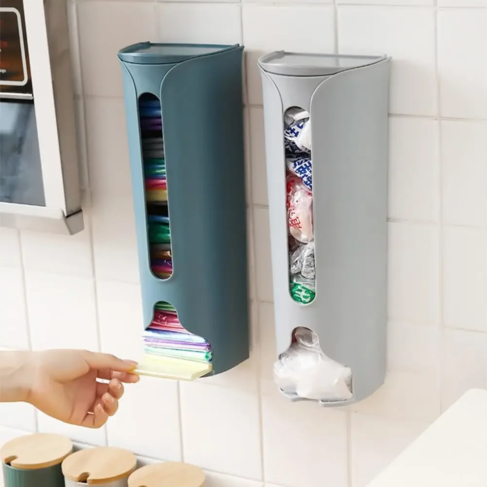 Kitchen Plastic Bag Storage Rack Wall Hanging Bathroom Garbage Bag Storage Box Closet Underwear Panties Storage Box Container