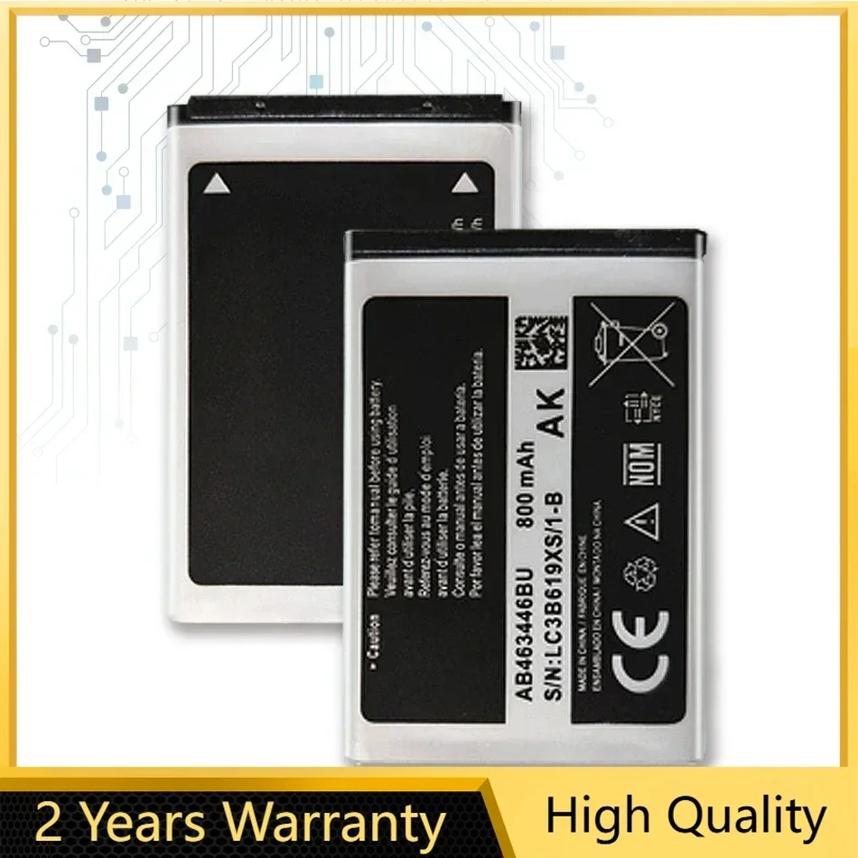 Battery AB463446BU AB553446BU For samsung SGH-E251 SGH-E258 SGH-E350 SGH-E428 SGH-E500 SGH-E900 SGH-E908 SGH-M620 800mAh