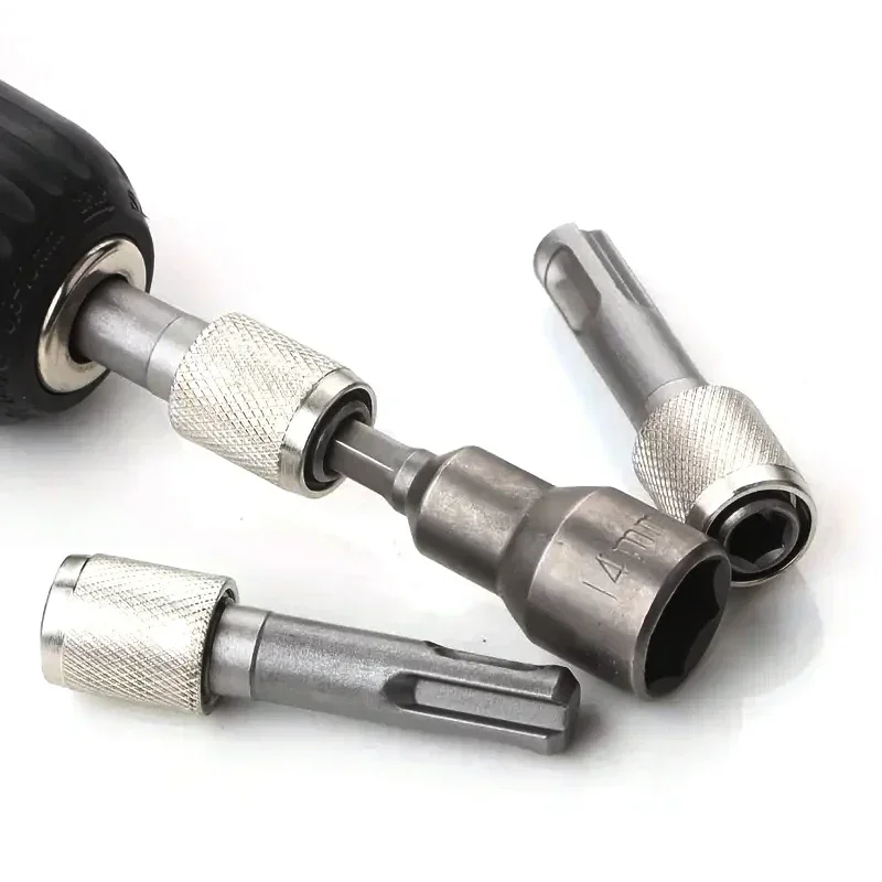 Convert To 1/4 Hex Shank Adapter Hexagonal Converter Electric Hammer Power Screwdriver Bit Holder Socket Impact Driver