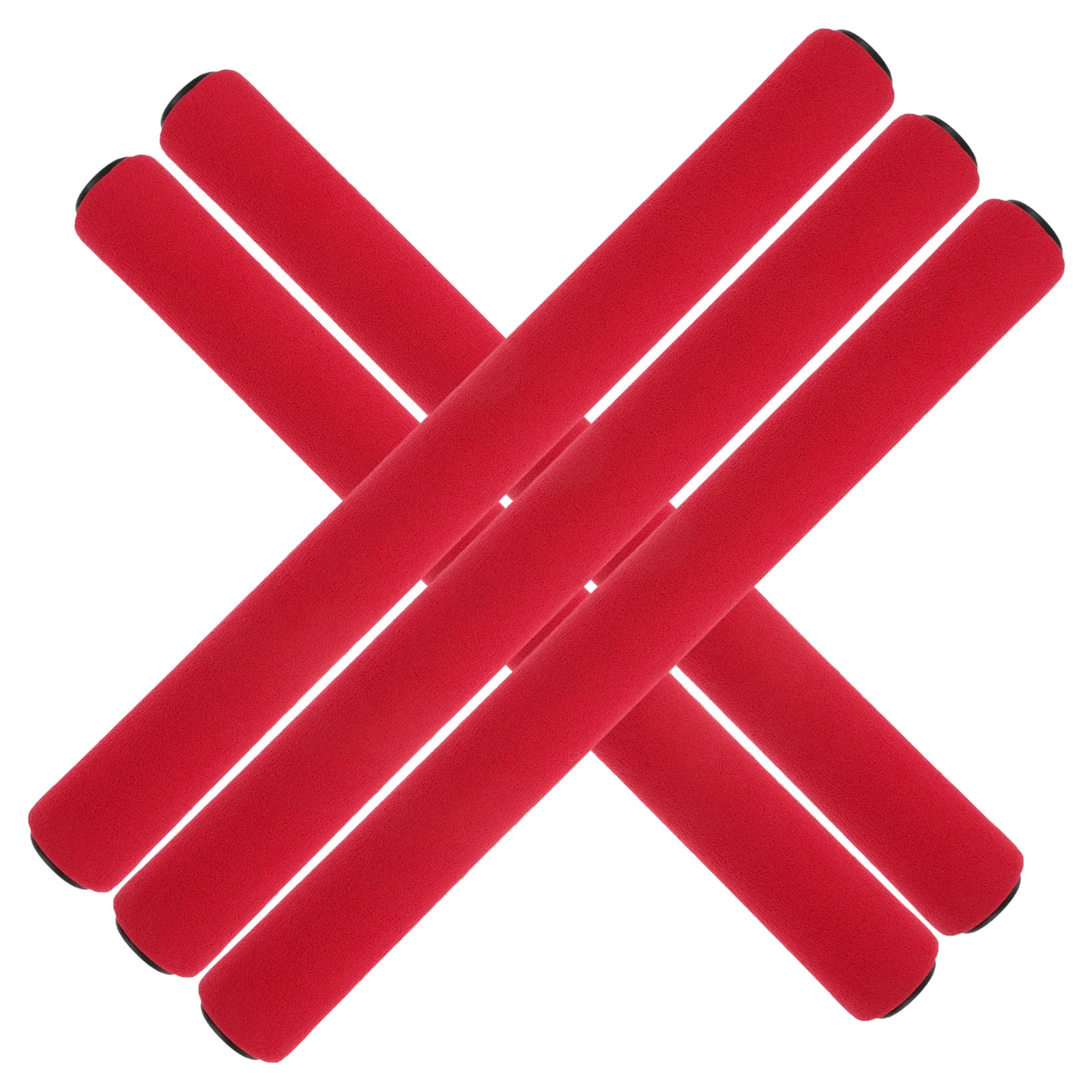 

5pcs Relay Sticks Sponge Kids Track Race Supplies Lightweight Red Color Use Stable Children Fitness