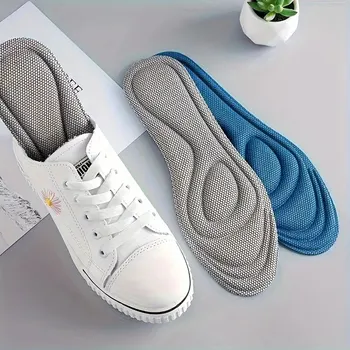 男性と女性のためのメモリーフォームスポーツマッサージインソール,抗菌足の整形外科靴,1ペア