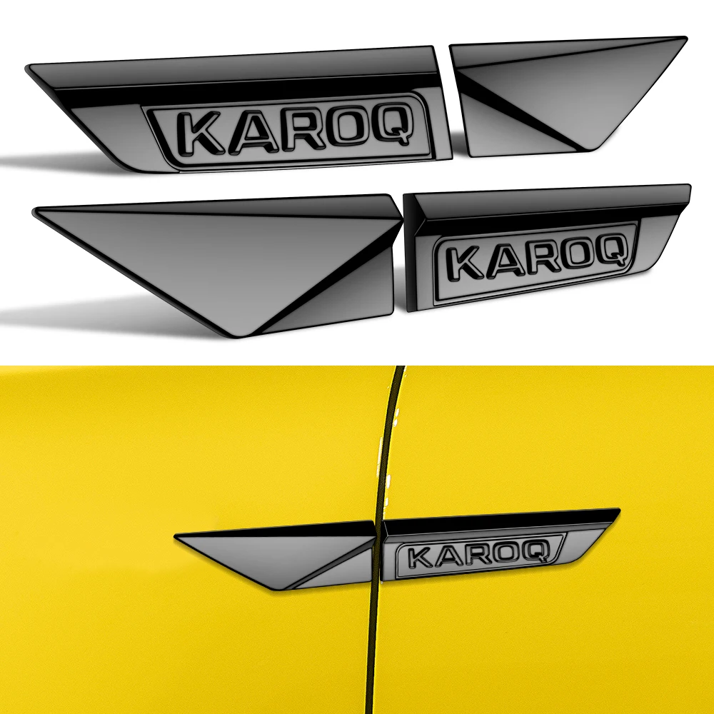 

Side For Skoda Sticker SUPERB KAROQ Fender Sticker Car Door Wing Vent Side Sticker for Skoda KAROQ SUPERB KODIAQ Skoda Marker