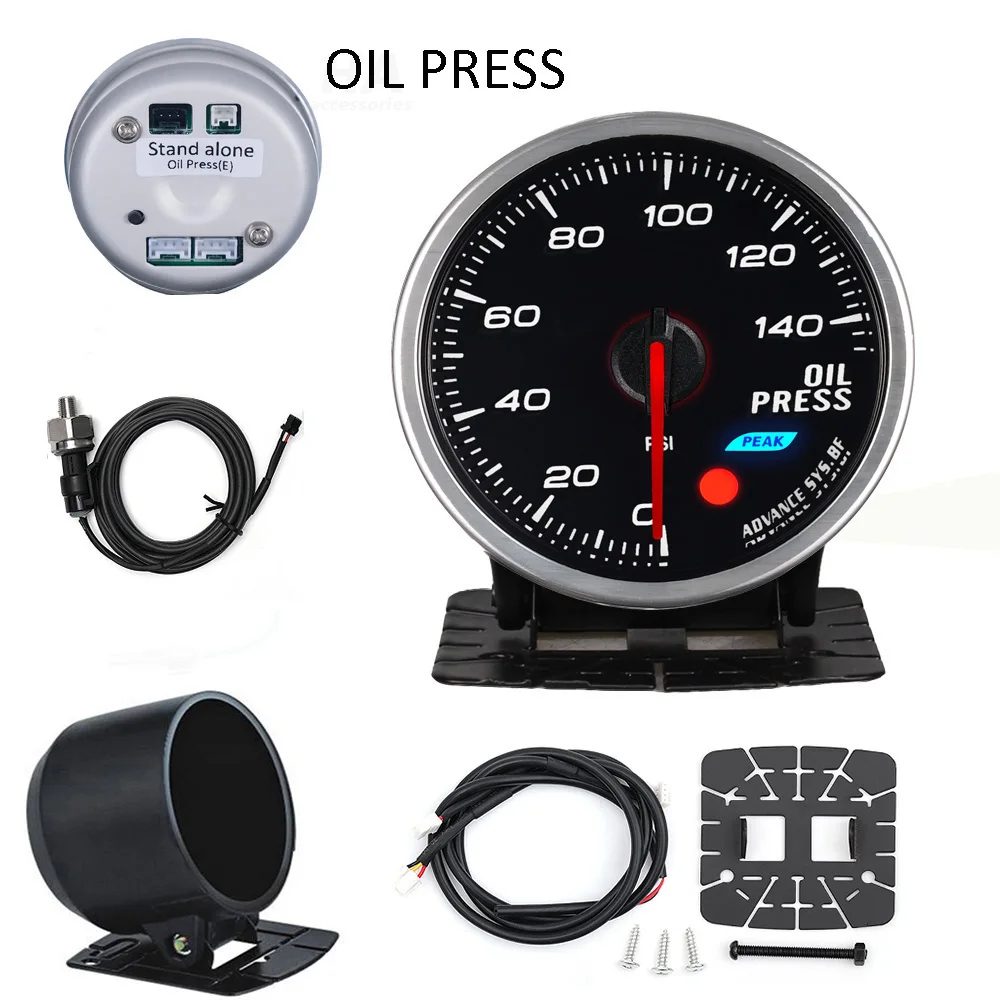 HA Zubehör Auto-Anzeige Standalone-Anzeige 60MM Def I BF Style Wassertemperatur Öltemperatur Öldruck Drehzahlmesser RPM Abgastemperatur Ladedruck Turbo AFM – Detail 12