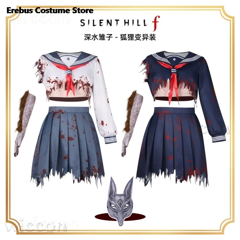 

Карнавальные костюмы для взрослых ASILENHILLfT Hinako, карнавальный костюм, униформа моряка, наряд Fox Mutation, аниме, наряд для