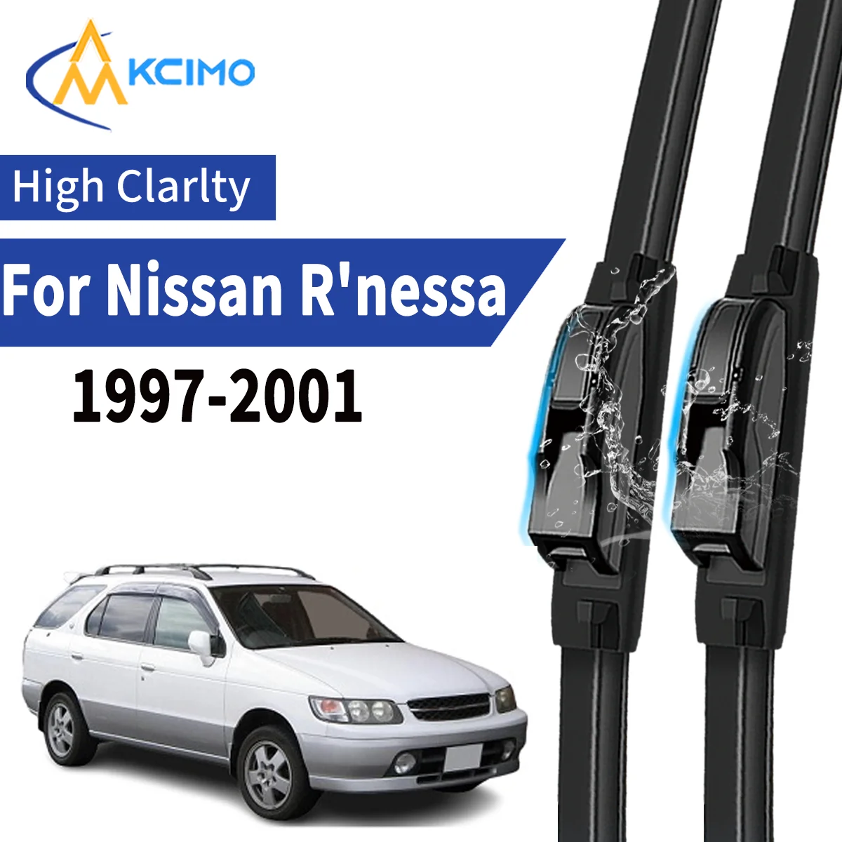 

2pcs Car Front Wiper Blades For Nissan R'nessa 1997-2001 Windscreen Windshield Wipers Silent Rubber Auto Accessories Replacemen