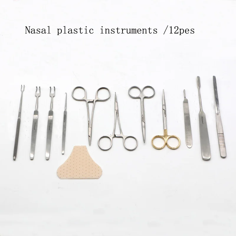 

Friends Group nasal plastic surgery instrument set cosmetic stainless steel stripper prosthesis placement forceps surgical tool