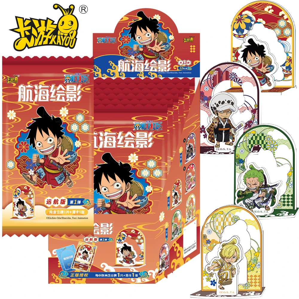 

Original Kayou One Piece Acrylic Stand Model Popular Anime Characters Luffy Zoro Nami Card Desktop Ornament Collection Toy Gift
