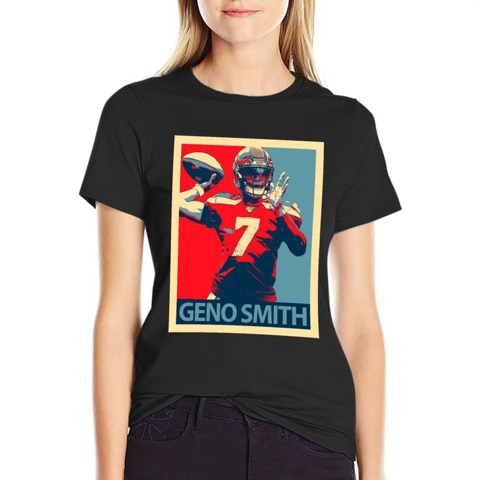 Geno Smith trending T-Shirt korean fashion Female clothing tees Short sleeve tee t-shirts for Women graphic tees