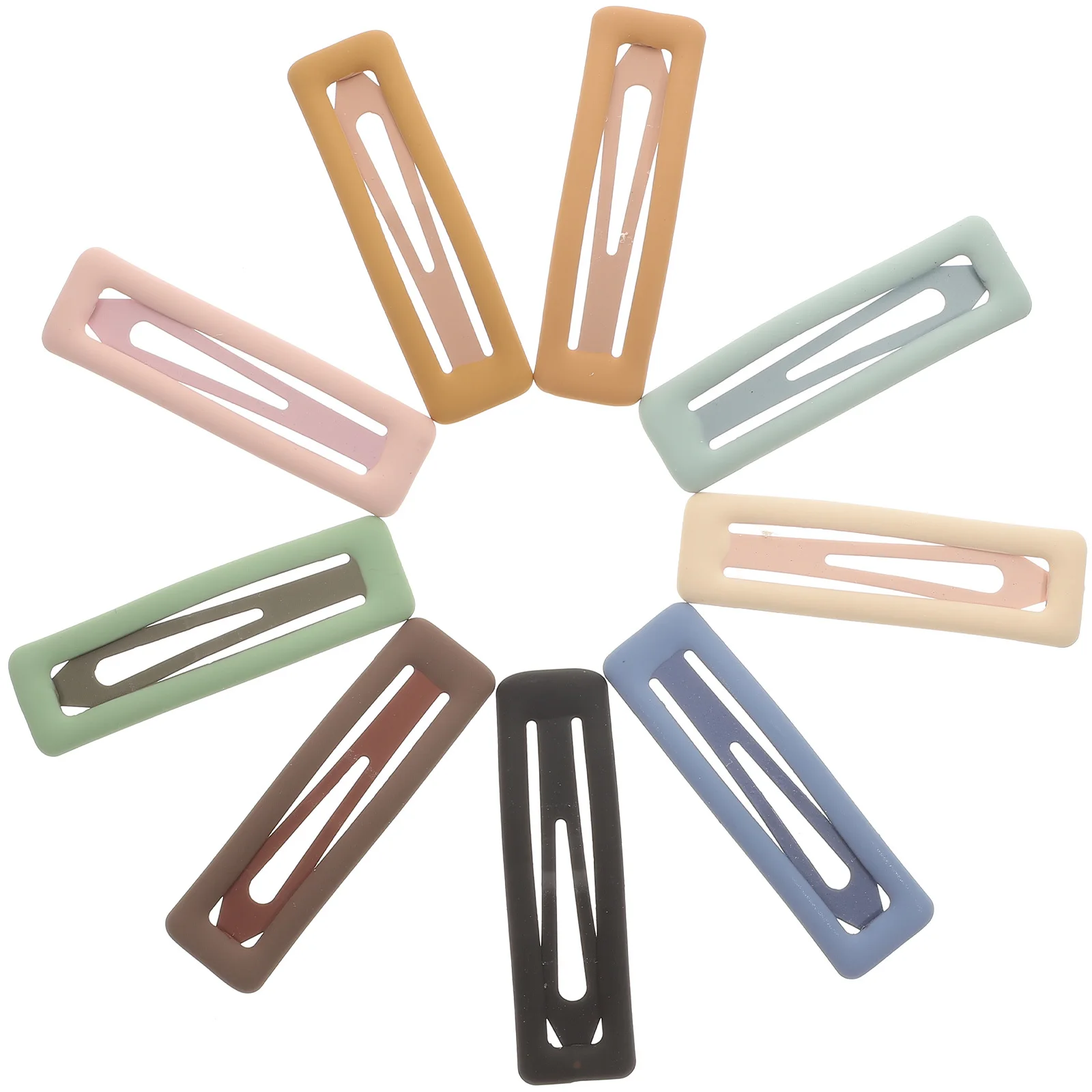 9 قطعة مشابك معدنية مشابك معدنية بسيطة للفتيات الاطفال اكسسوارات دائم للنساء الاطفال التصميم اليومي مقاطع ملونة للفتيات النساء