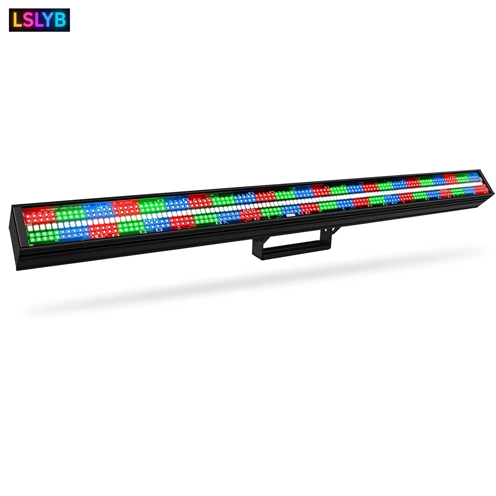 شريط إضاءة المسرح LED 200 وات - 720 مصباح LED RGBW DJ Bar Light Strobe DMX Master-Slave Control 48 منطقة RGB و24 منطقة بيضاء تأثيرات مطاردة #1