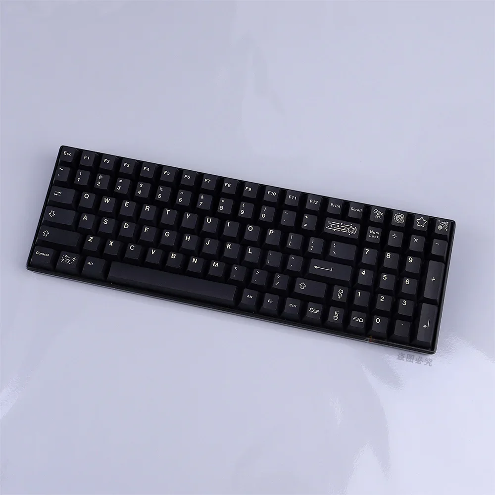 Stargazing Keycap Black PBT Sublimation Full Set Cherry Highly Adaptable Mechanical Keyboard