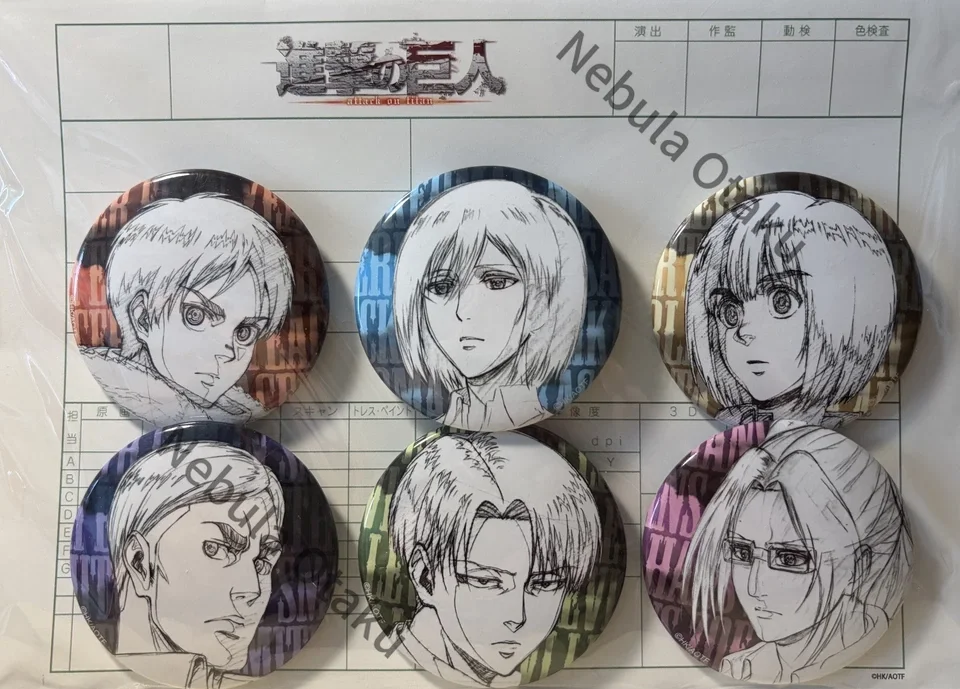 attack-on-titan-levi-ackerman-hange-zoe-line-drawing-badge-tinplate-badges-cosplay-legal-copy-anime-peripheral-souvenir-gifts