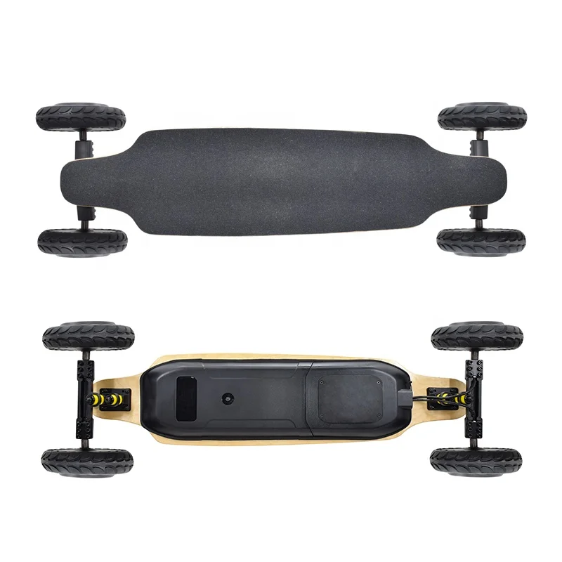 High Quality 1650*2W Dual Hub Motor Electric Skateboard Highway 35km/h Speed Quick Charge Electric Longboard