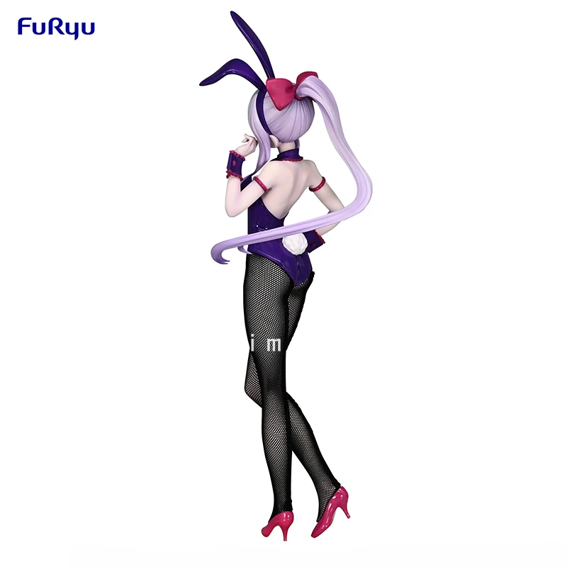 FuRyu BiCute Bunnies OVERLORD Shalltear Bloodfallen Black Silk Bunny Girl 26CM Anime Figures Model Collection Kawaii Toy Hobby