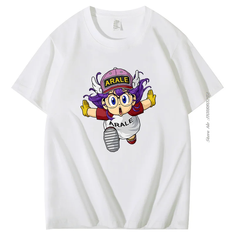 Japanese Anime Manga Arale Norimaki T-Shirt Unisex Loose-Fitting Tops Shirt Summer Fashion Short Sleeve T-Shirts Cotton T-Shirt