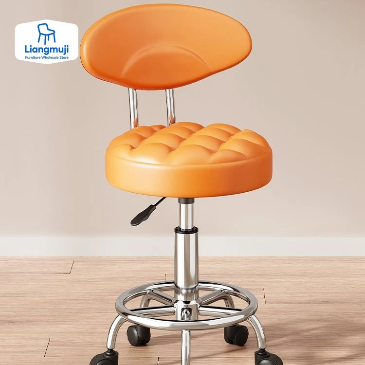 

Barber Chair Swivel Wheels Rotating Chair Salon Hair Stylist Barbershop Equipment Furniture Professional Rolling Silla Giratoria