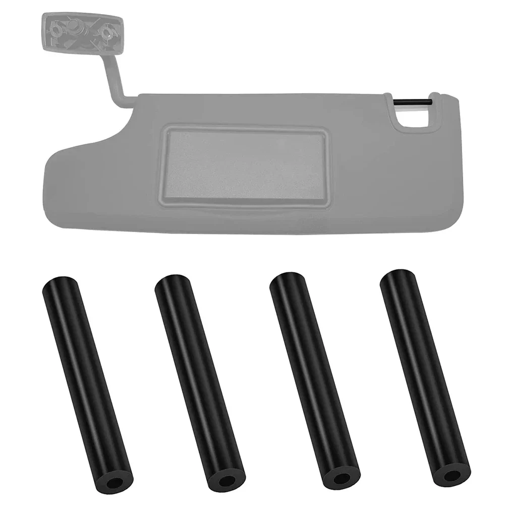 Sun Visor Repair Tube Kit 4Pcs For Jeep For Wrangler For JK 2007 2017 Replacement Tubes For Left Right Visor Maintenance
