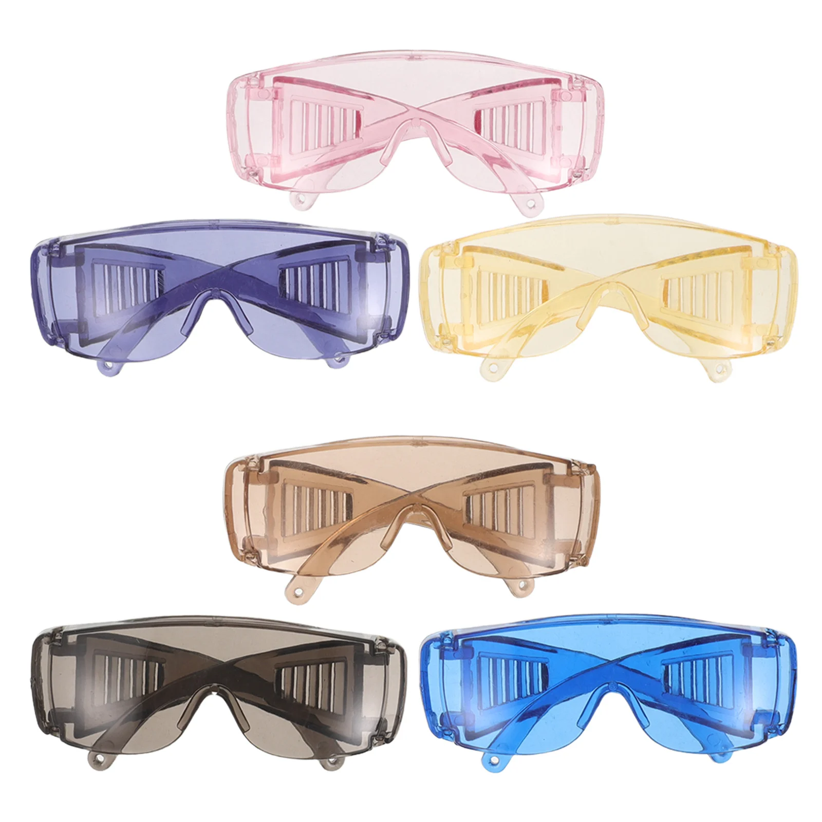

6pcs Mini Goggles For Assorted Color Lightweight Eyewear For Dollhouse Decor Science Lab Costume Vintage Steampunk Style