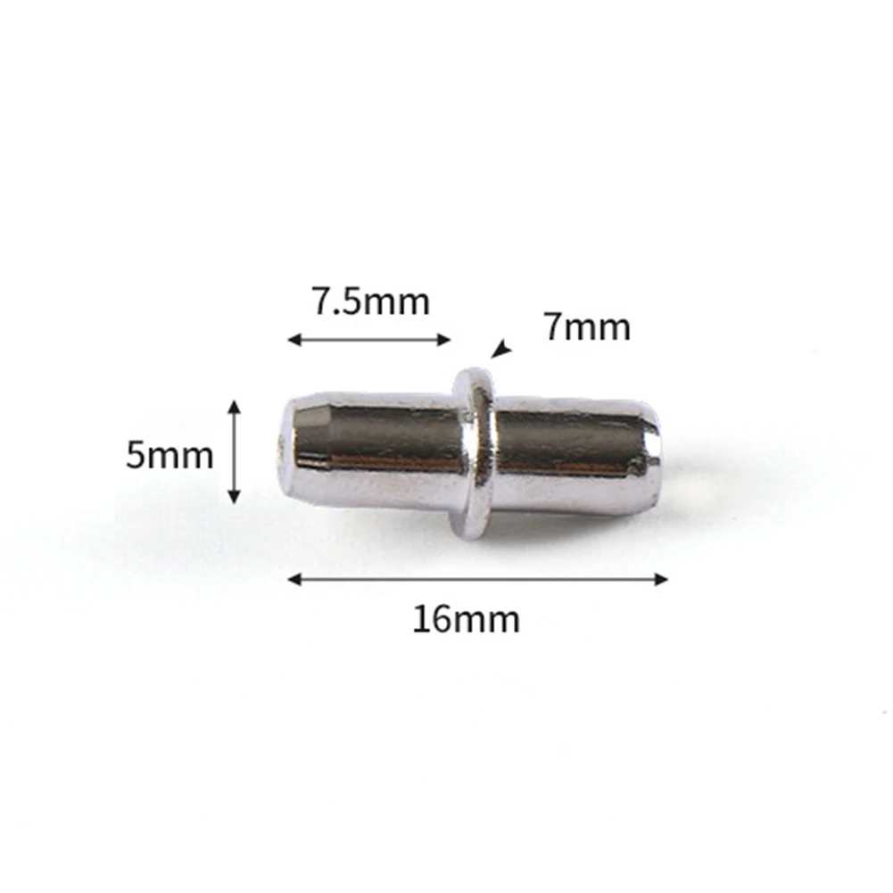 Oral illes de support d'étagère en fer nickelé, épingles d'étagère, support rapide, armoire, meubles, Cisco, 50 pièces