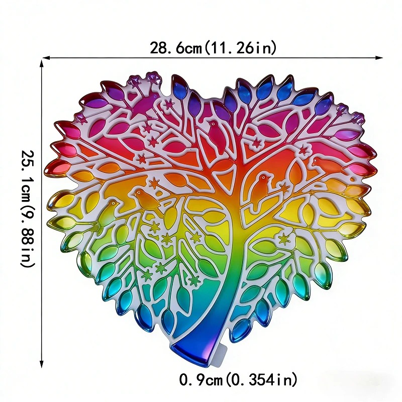 

The heart-shaped life tree silicone mold made of epoxy resin can be used for DIY jewelry pendants wall decorations and ornaments