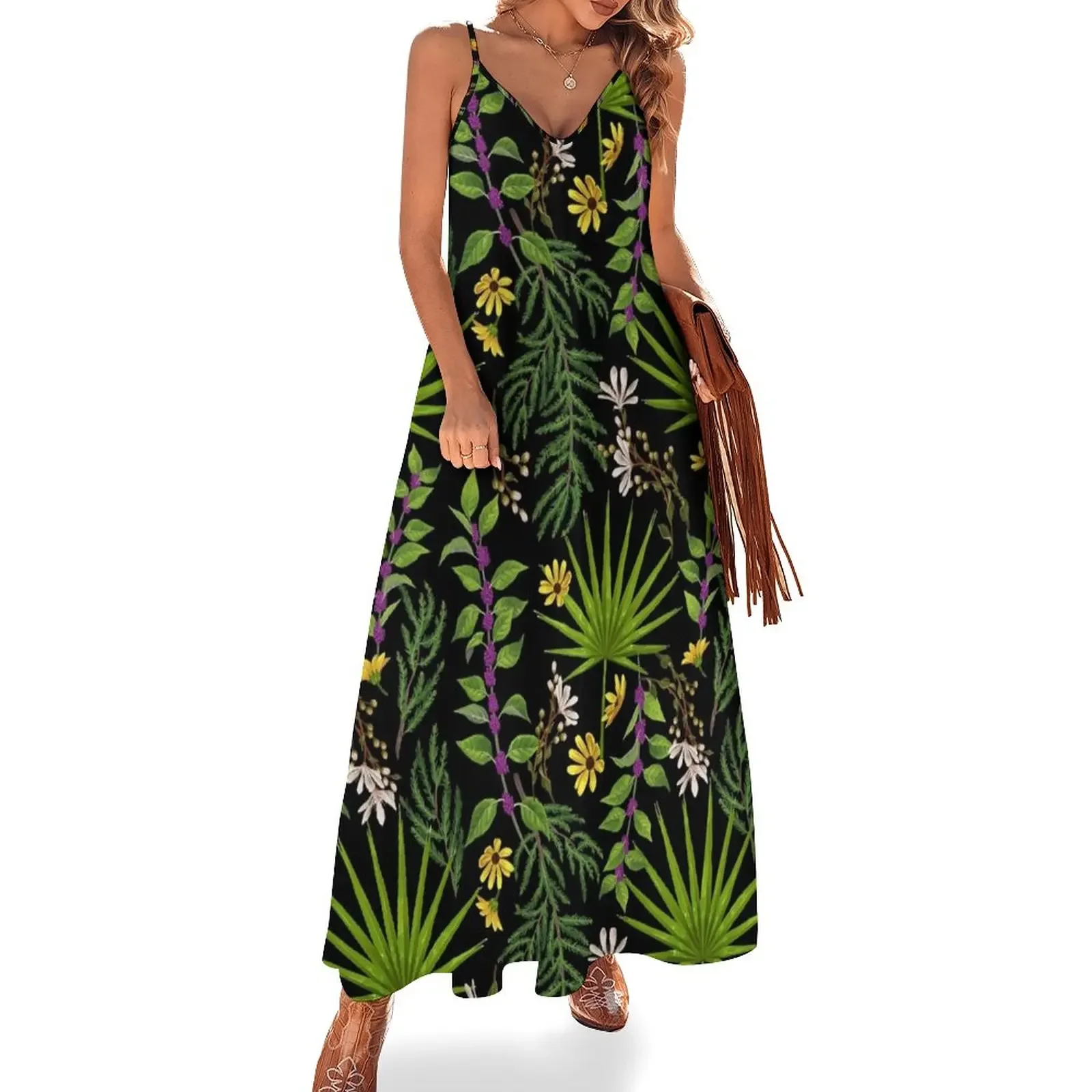 

Florida Native Plants Sleeveless Dress summer clothes Female dress evening dresses ladies summer dresses women 2024