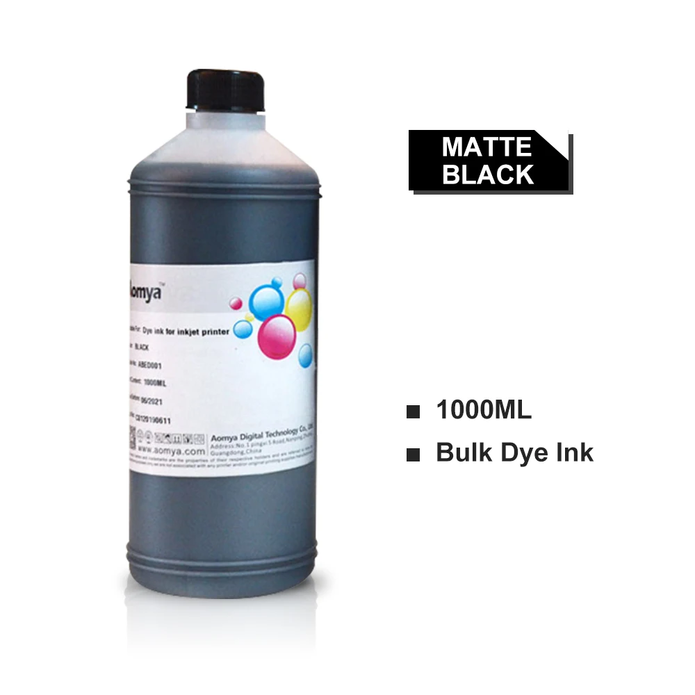 1000ML Dye Ink For Canon PFI 102 120 320 703 707 107 Refill For TM-200 TM200 TM-205 TM-300 TM-305 TM300 iPF 830 840 850 Printer