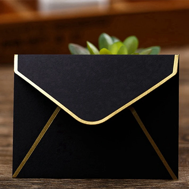 100 Stuks Mini Enveloppen Cadeaubon Enveloppen Voor Gepersonaliseerde Cadeaubonnen Trouwenveloppen Of Plaatskaart Zwart