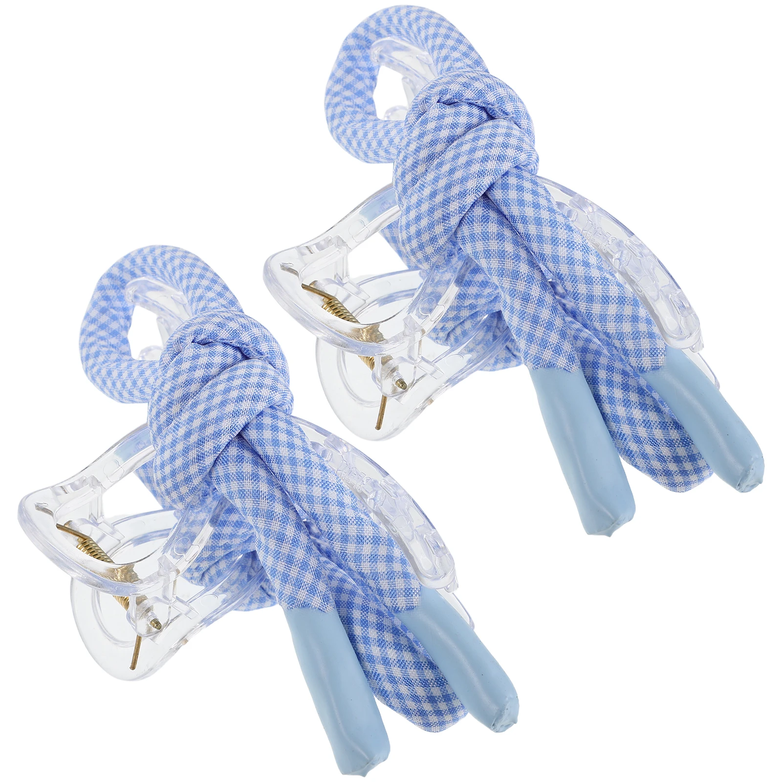 

2 Pcs Claw Clips Bow Hairpin Bowknot Bows for Women Vintage Shaped Blue Hairclip Miss